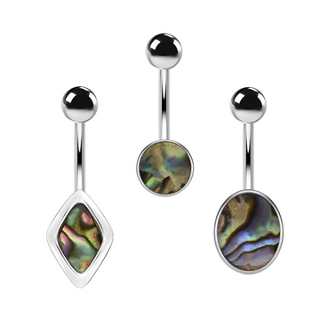 Natural Shell Belly Button Ring – Ocean-Inspired Navel Jewelry